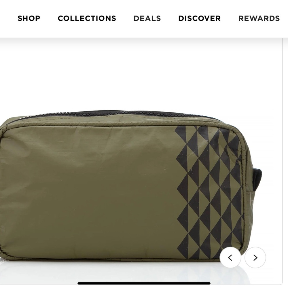 Aloha Collection Kona Dopp Kit Olive Green Tribal Men's Bag